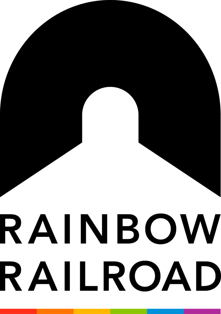 Rainbow railroad logo